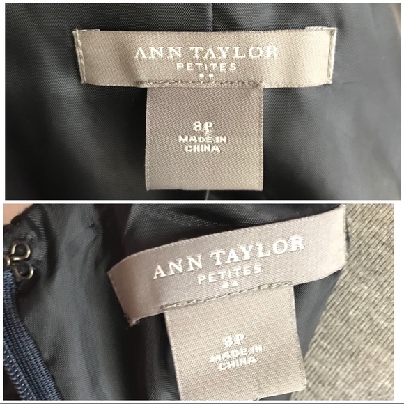 Ann Taylor Petites Black Blazer Skirt Suit Size 8P - Picture 7 of 7